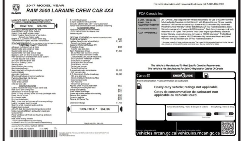 
								2017 Ram 3500 Laramie Sport Diesel Lifted Crew Cab 4×4 full									