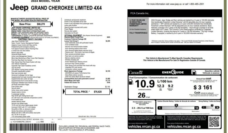 
								2024 Jeep Grand Cherokee Limited Black Pack 4×4 full									